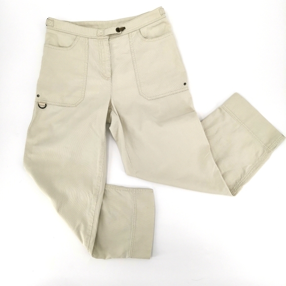 Ralph Lauren 4P Vtg 100% Cotton Beige Capris - Picture 2 of 12